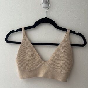 Jonathan Simkhai Beige Knit Top